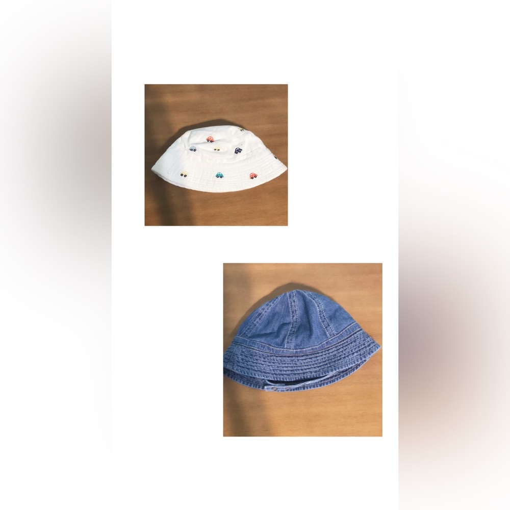Kids' bundle Bucket Hat - White and Blue